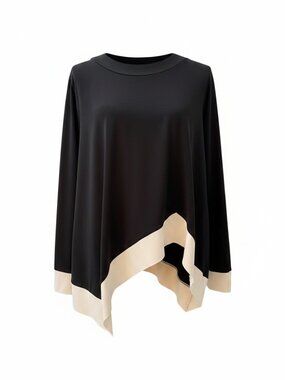 Planet by Lauren G Colorblock Top Size Medium